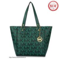 michael kors logo signature groot groen bakken Handtassen Solden kx1b9247